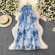 Elegant and beautiful women's dress in a vibrant color with heavy embroidered lace and high-quality sparkling sequins.