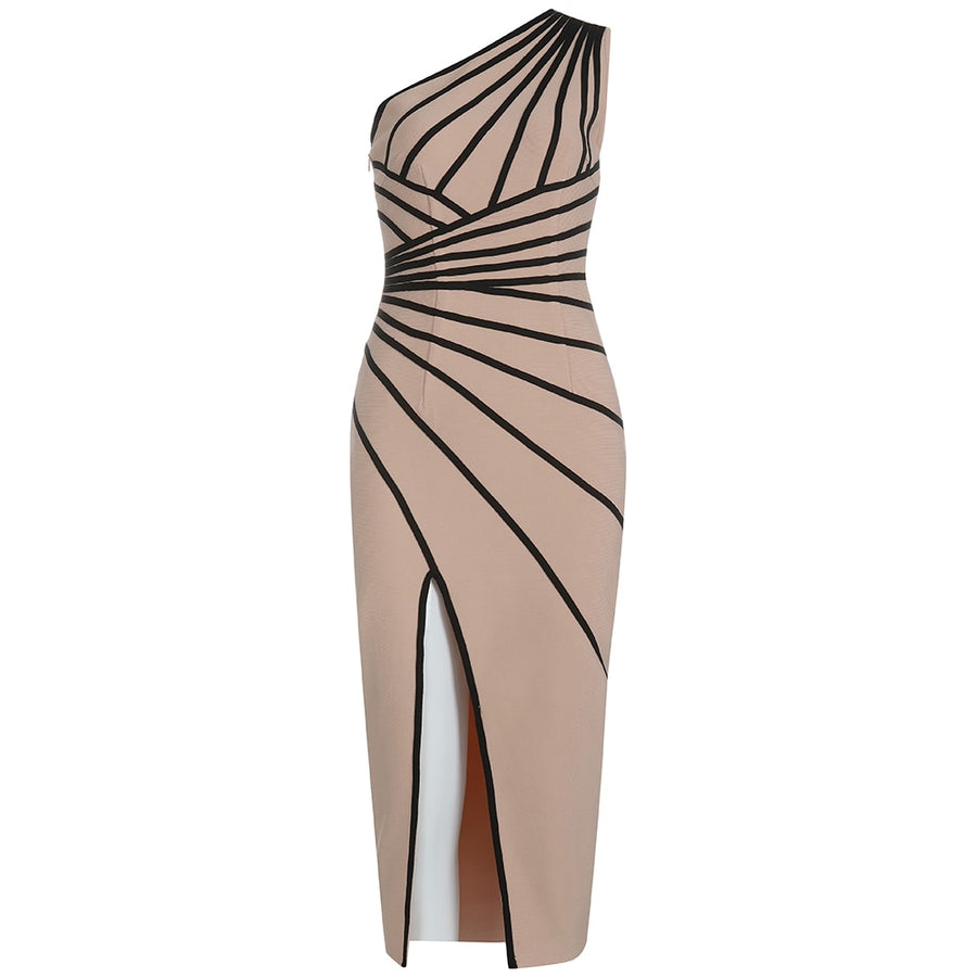 High Quality One Shoulder Bodycon Bandage Dress