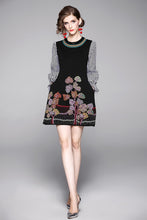 Elegant long sleeve shirt dress with high quality embroidery