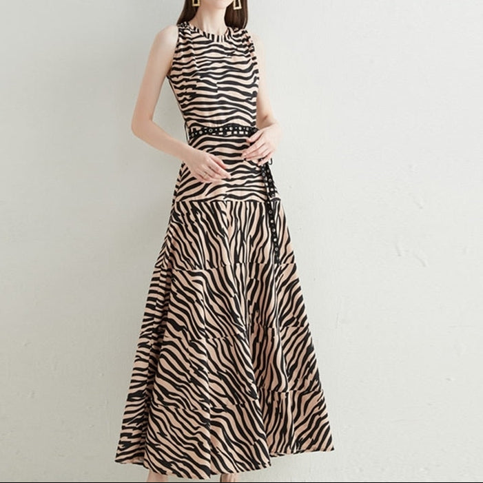 Women Summer Elegant Dress Festa High Quality Long Maxi Tank Party Robe Femme Vintage Designer Sleeveless Vestidos