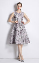 High Quality Sleeveless Knee Length Floral Cocktail Dress