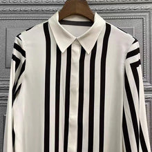 High Quality Striped Print Long Sleeve Shirts