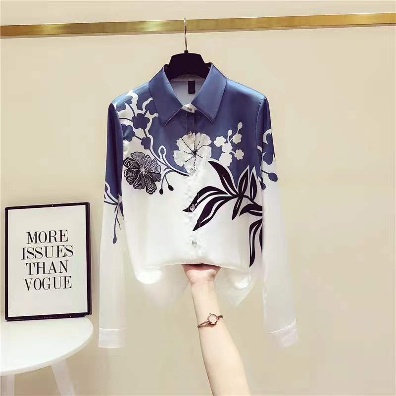 High quality long sleeve printed shirt