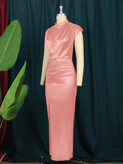 Vintage Designer High Quality Elegant Long Pencil Dress