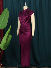 Vintage Designer High Quality Elegant Long Pencil Dress