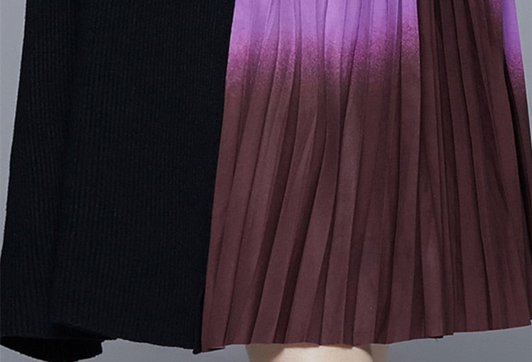 Women Autumn Winter Elegant Kintted Dress Festa High Quality Office Cocktail Party Robe Femme Vintage Designer Vestidos