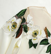 High Quality Long Sleeve Embroidery Chiffon Blouses