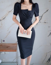 High Quality Short Sleeve Office Elegant Sheath Dress