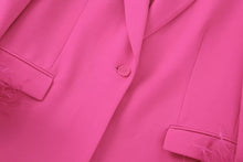 Pink Feather Blazer Woman Straight Button Jacket Women Fashion Streetwear Blazer Women Long Sleeve Blazers for Women Coats