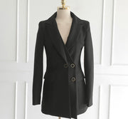 High Quality 2 Piece Set Blazer Jacket and Midi Pants Suit