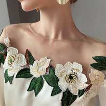 High Quality Long Sleeve Embroidery Chiffon Blouses