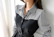 High quality long sleeved shirt + mid-calf pants 2 piece suits