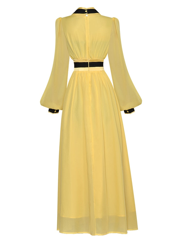 Elegant long dress with high quality bows