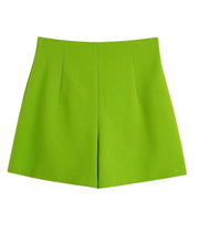 High skort with side zipper