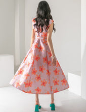 Floral Long Slim Casual Elegant Dress