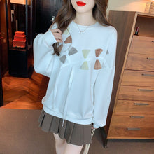 Elegant Autumn Tops Women&#39;s Long Sleeve Sweatshirt Bow Vintage Work Casual Korean O-Neck Design Loose T-Shirts