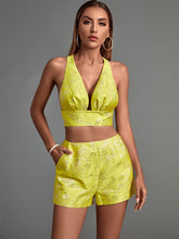 sexy top and shorts two piece set