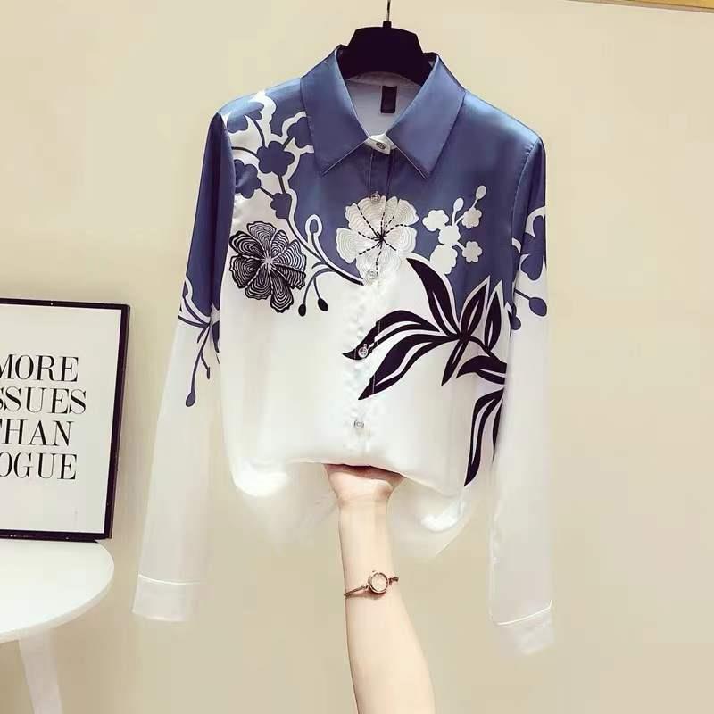 High quality long sleeve printed shirt