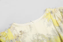 High Quality Print Elegant Long Sleeves Sheath Dress