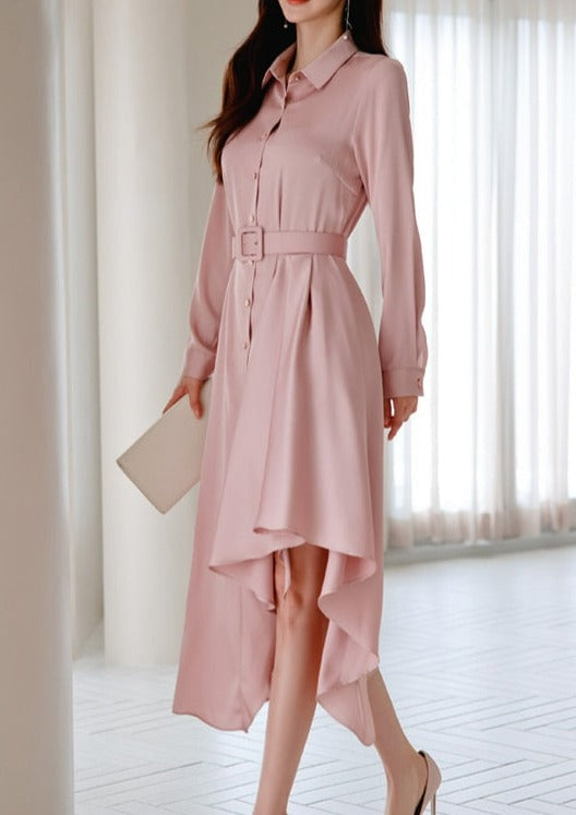 Simple New Autumn Dresses Women european Single breasted Shirt Vestidos Fashion Slim Big Swing Long Party Casual Dress photo / L Simple New Autumn Dresses Women european Single breasted Shirt Vestidos Fashion Slim Big Swing Long Party Casual Dress photo / L