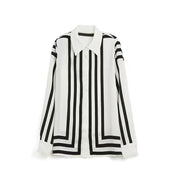 High Quality Striped Print Long Sleeve Shirts