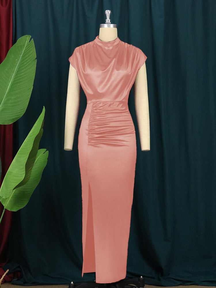 Vintage Designer High Quality Elegant Long Pencil Dress