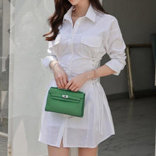 White long-sleeved dress for women