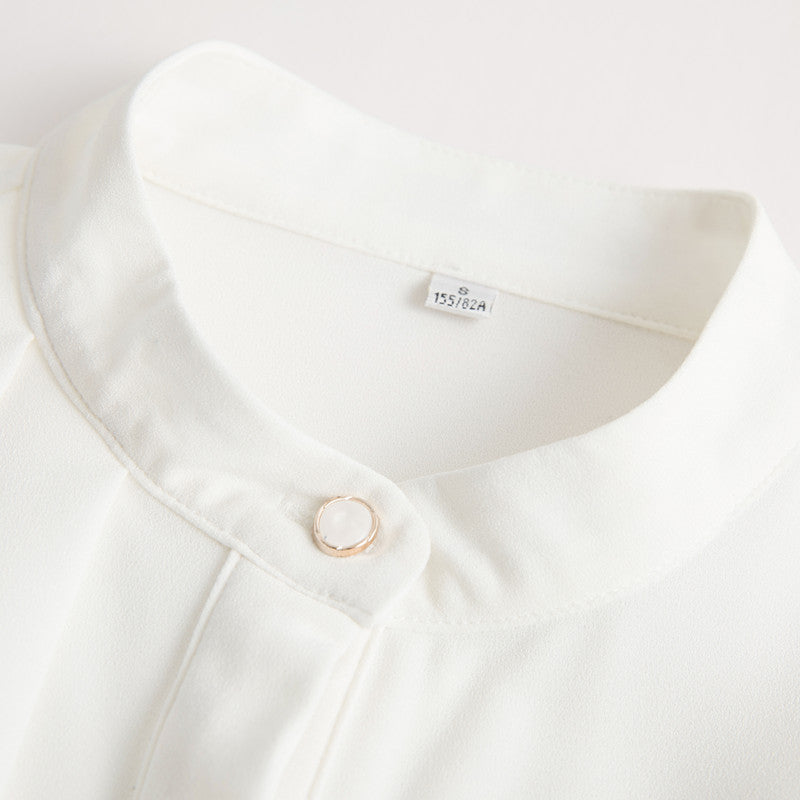 Summer Elegant shirts stand collar